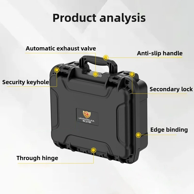 Handheld Toolbox Small Equipment Safety Protection Box Multifunctional Instrument Storage Case Portable Tool Organizer Suitcases