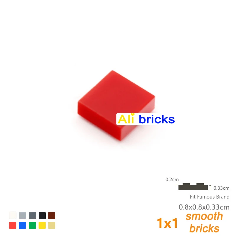 Blocs de construction en vrac, 600 pièces, briques lisses, 24 couleurs, 1x1, jouets créatifs éducatifs pour enfants, taille Compatible avec 3070