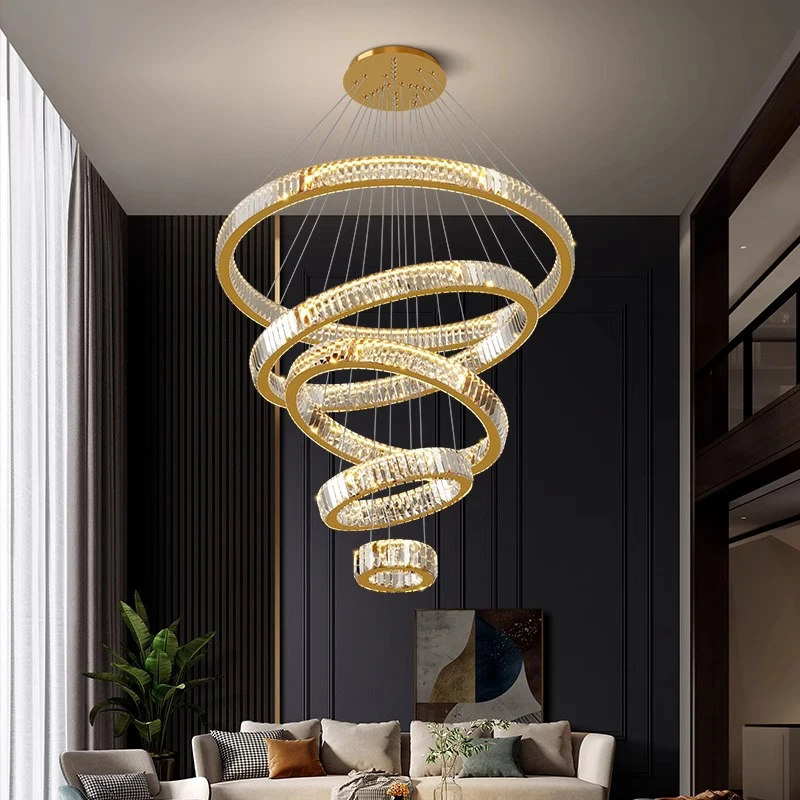 Modern crystal chandeliers living room lighting Ceiling lamps hanging lights led chandeliers for the living room indoor light