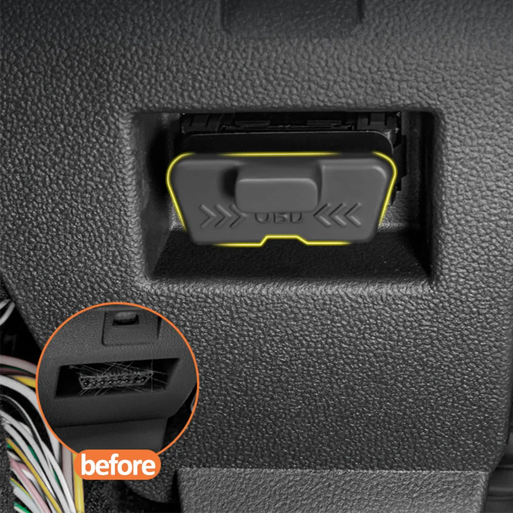 For BYD Leopard 7/Titanium 7/Super 7 2025 2026 OBD Interface Protective Cover Car Supplies Computer Diagnostic Interface Cover