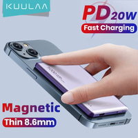 KUULAA Magsafe Power Bank 5000mAh Magnetic Wireless Phone Charger External Battery 20W Fast Charging For iPhone 15 14 PowerBank