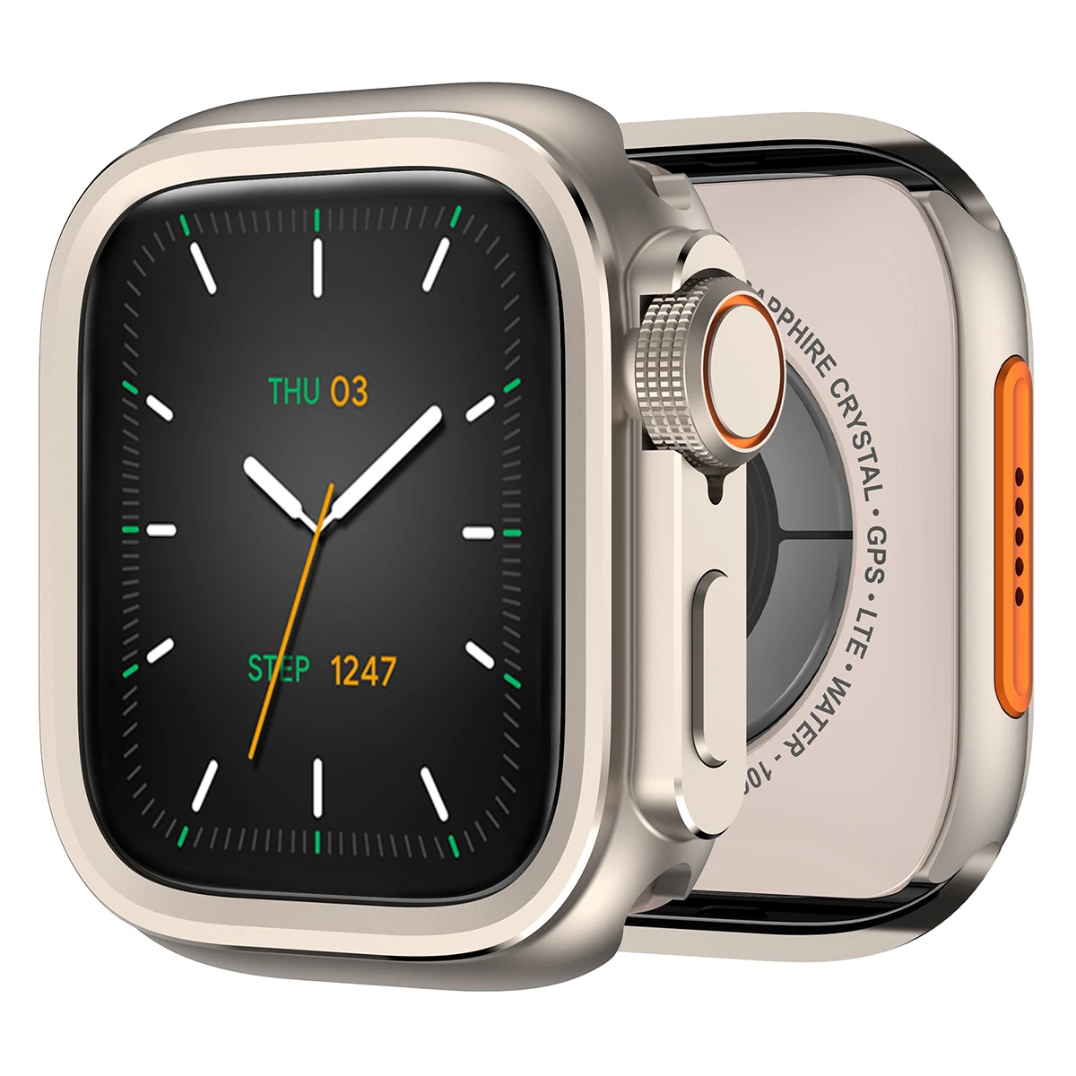 Change To Ultra Aluminum Alloy Case for Apple Watch Series 10 46mm 44mm 45mm Metal Case Bumper Protective Cover for IWatch 9 8 7