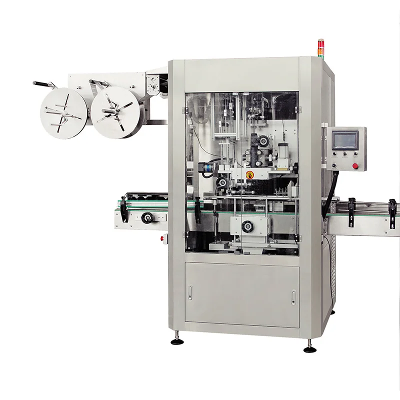 High Speed Automatic Plastic PET PE Glass Bottle PVC Label Heat Shrink Sleeve Labeling Machine
