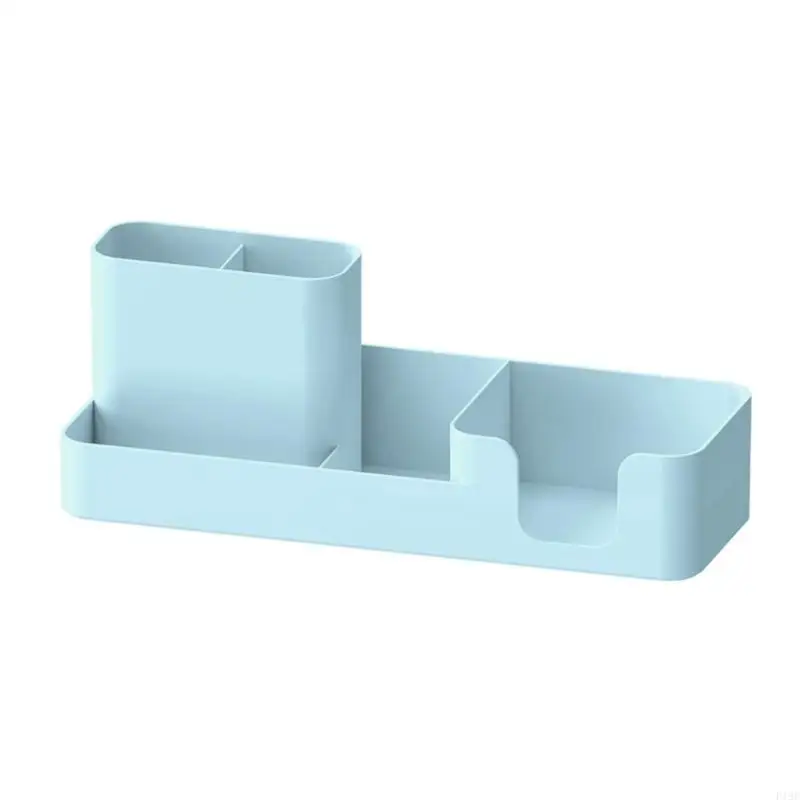 Plastic Desk Caddy Multiple Compartments Organiser for Sorted Writing Tools, Paper Clips, Office Supplies, Stapler, and F19E