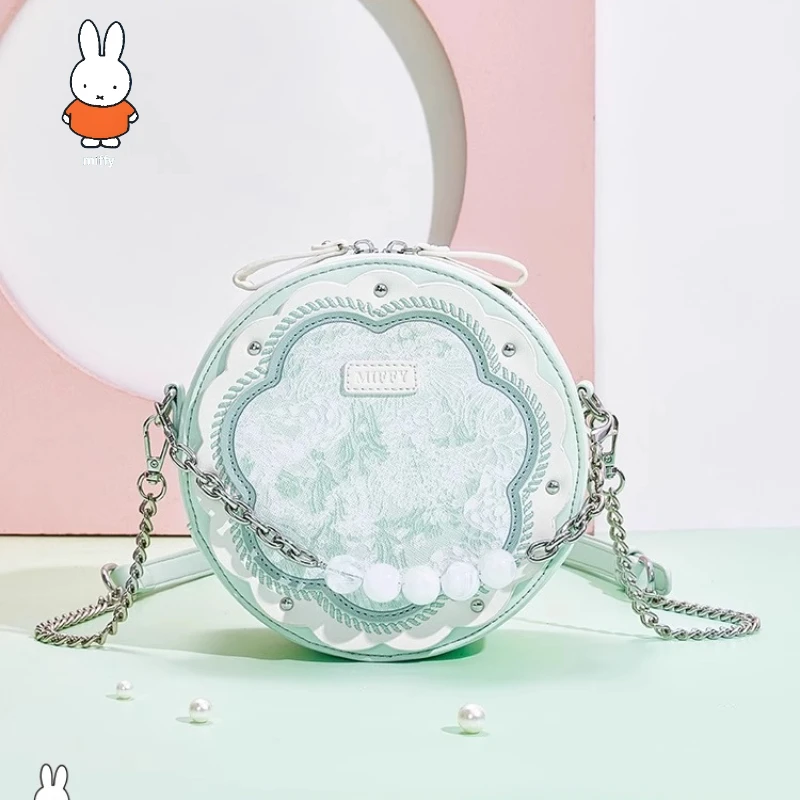 

Miffy Crossbody Bag, A Fresh Chinese Summer Bag with Beaded Chains and A Fashionable Single-shoulder Style