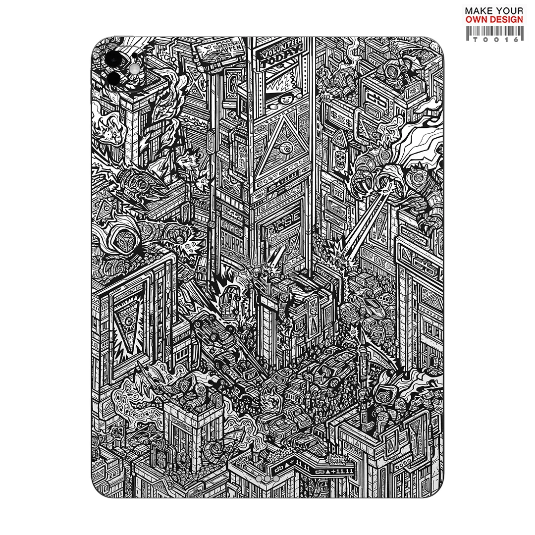 For iPad Pro 2022 2021 2018 12.9 11 Mini 7 6 3M Full Cover Colorful Back Film Covers Decal Skin Protector Sticker