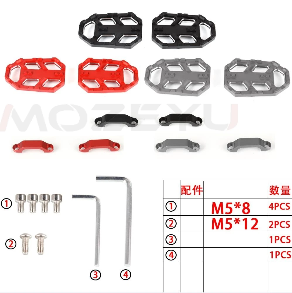 Для HONDA NC750X NC750S NC750 NX500 400 2014-2025 CB500X CB650R 2024 аксессуары для мотоциклов подставка для ног подножка для водителя широкая подножка