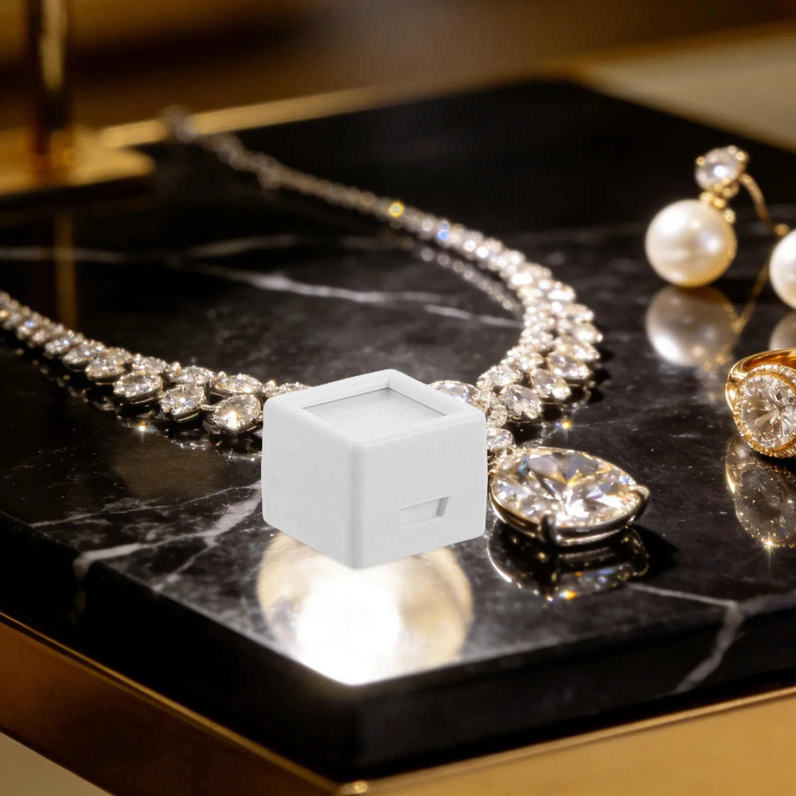 

20 шт. мини-квадратных коробочек для демонстрации ювелирных изделий, прозрачные акриловые контейнеры с крышкой для драгоценных камней, страз и кристаллов