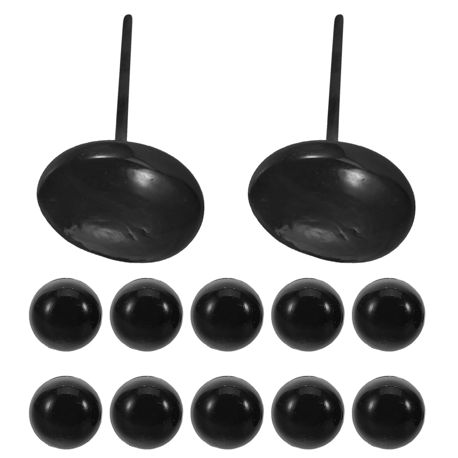 ลูกปัดแก้วทรงกลมแบนสำหรับงานฝีมือ DIY ขนาดเส้นผ่านศูนย์กลาง 12 มม. สีใสเงา สำหรับทำเครื่องประดับแฮนด์เมด