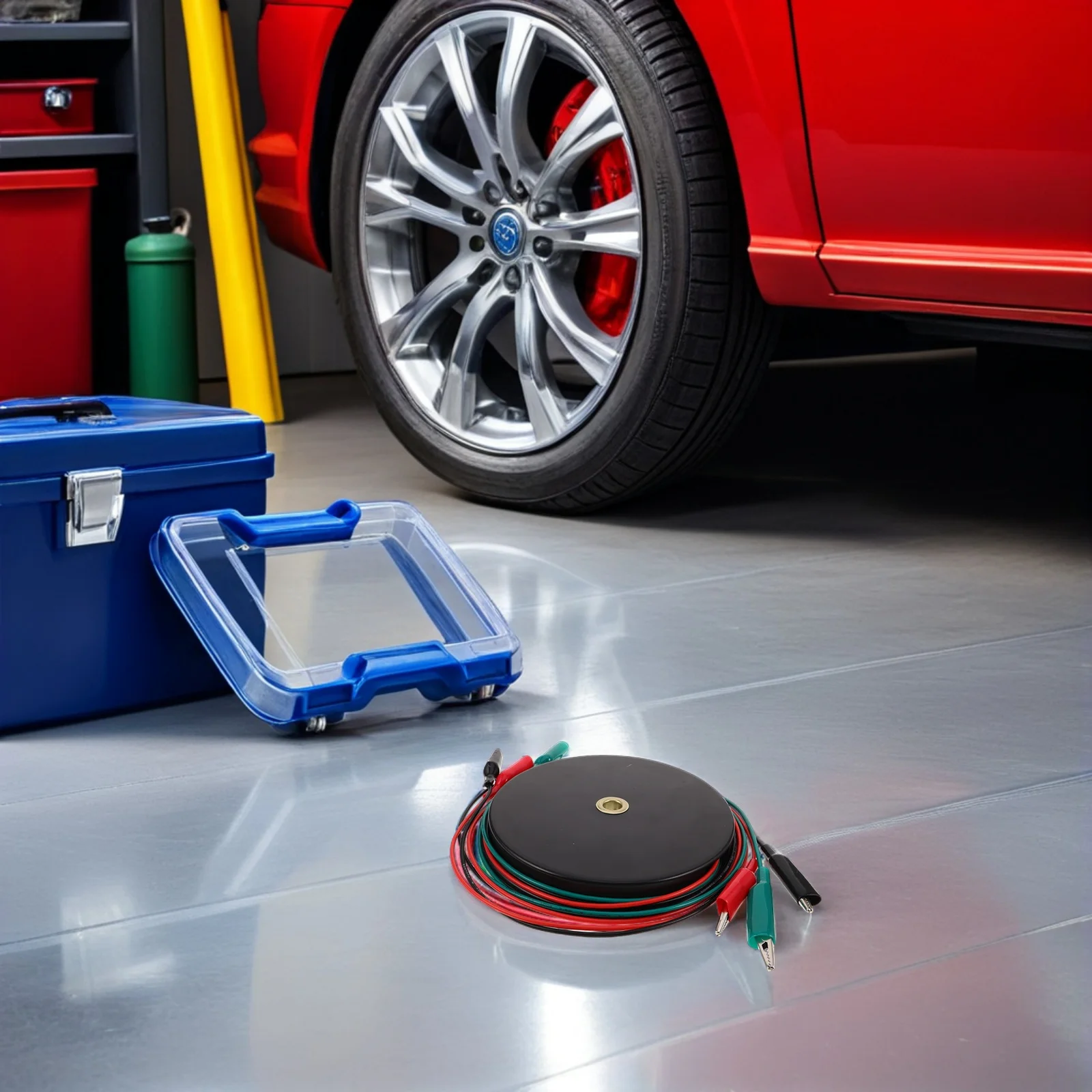 

1 Set 3M Retractable Test Leads With Alligator Clips 3-Wire Insulated Electrical Extension For Automotive Diagnostic Testing Car