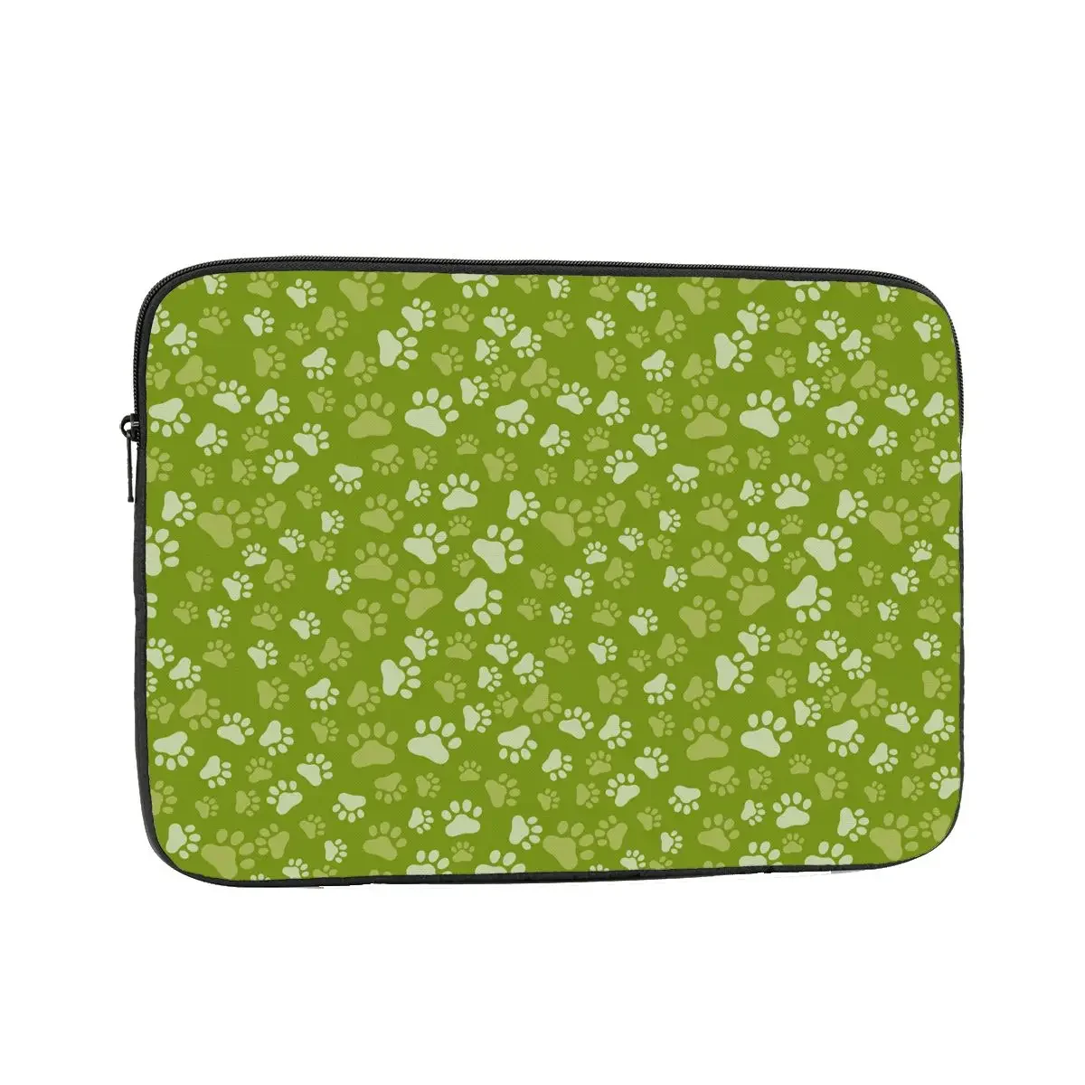 녹색 개 발 동물 발 프린트 노트북 슬리브 케이스, 맥북 에어 프로 노트북 가방 케이스, 충격 방지 케이스 가방, 12