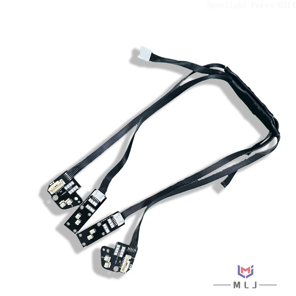 RGB 64 Colors For BMW 5 Series G30 G38 G31 F90 2021-2023 LCI Headlight Plug and Play DRL Internal Wiring Harness Car Accessories