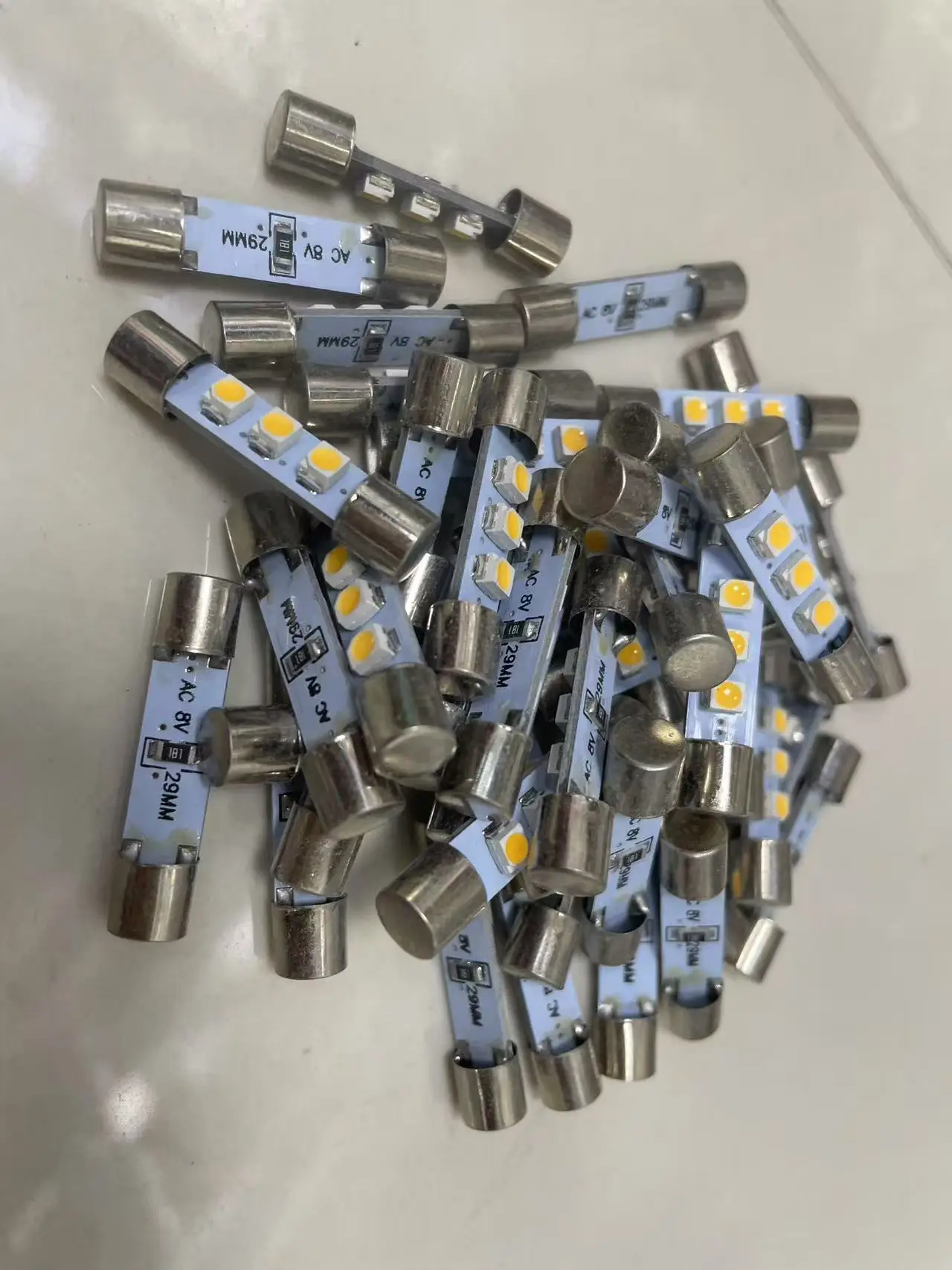 10PCS AC 8V LED Fuse Lamp Replace Incandescent Bulb 250mA Fits Marantz Sansui Kenwood Yamaha Vintage Stereo Audio Receivers