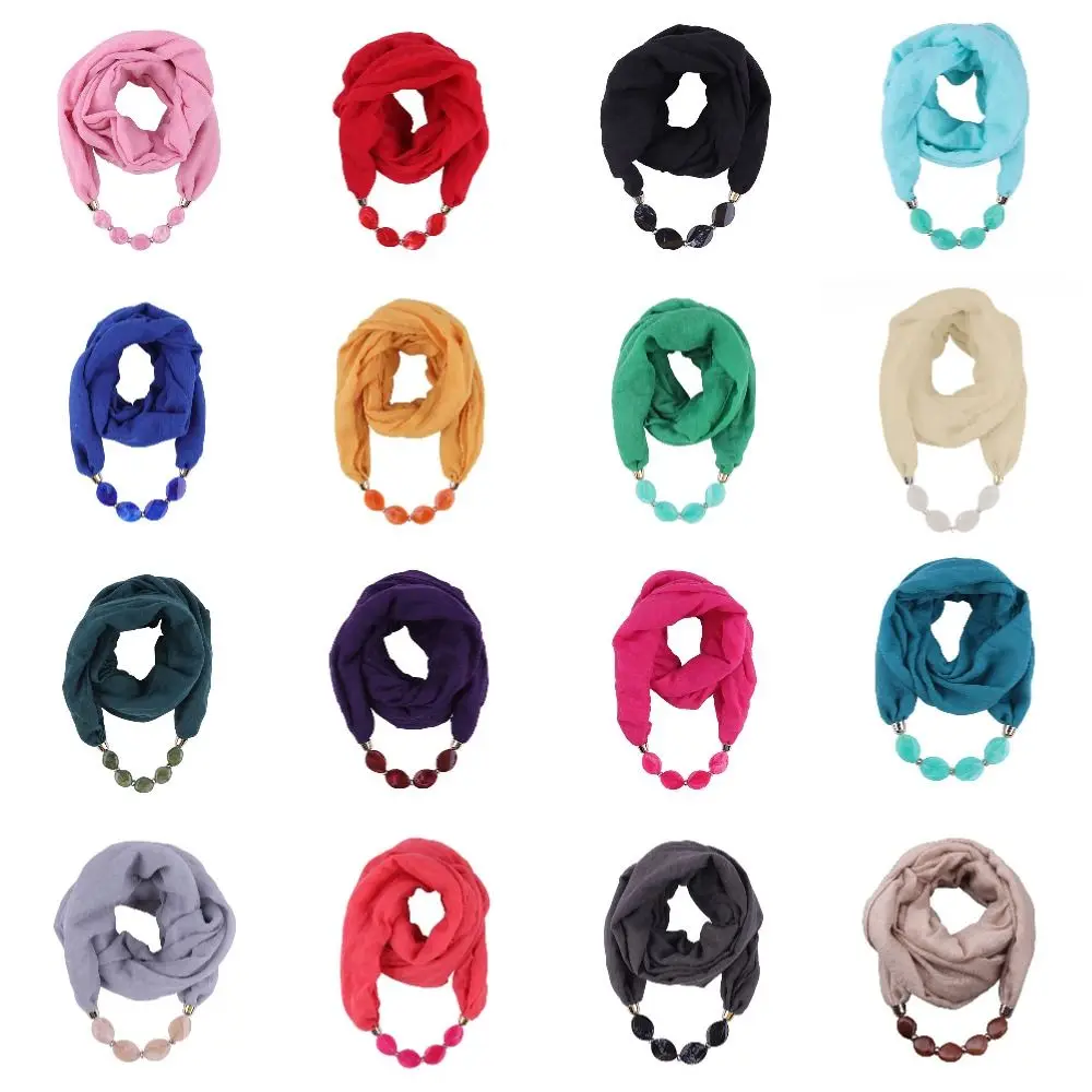 1 шт. новый этнический женский шарф, подвеска из смолы, ожерелье из бисера, шарф, хлопковые льняные платки на голову, костюм, украшения из бисера, аксессуары