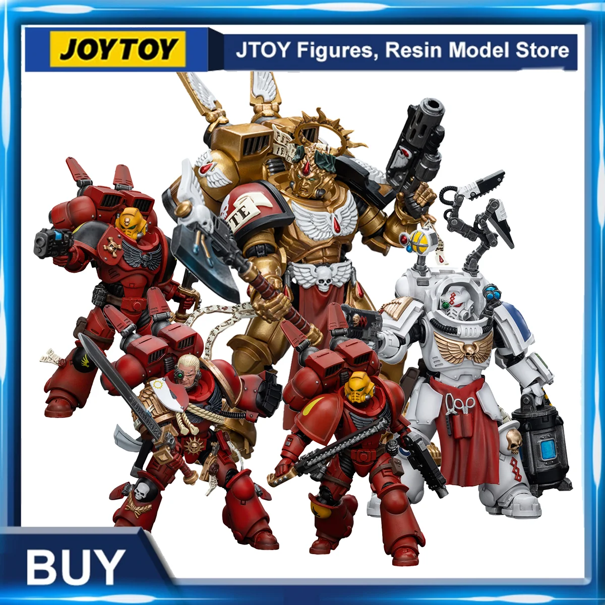 

[IN STOCK]JOYTOY Warhammer 40K 1/18 Action Figure Ultramarines Blood Angels Commander Dante Jump Pack Anime Model Toys Gift