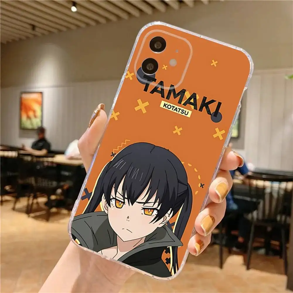 เคสโทรศัพท์ลายอนิเมะ F-Fire สำหรับ iPhone 17,16,15,14,13,12,11 Pro,Max,Plus,X,XS,XR,SE4,E Mini แบบใส นิ่ม