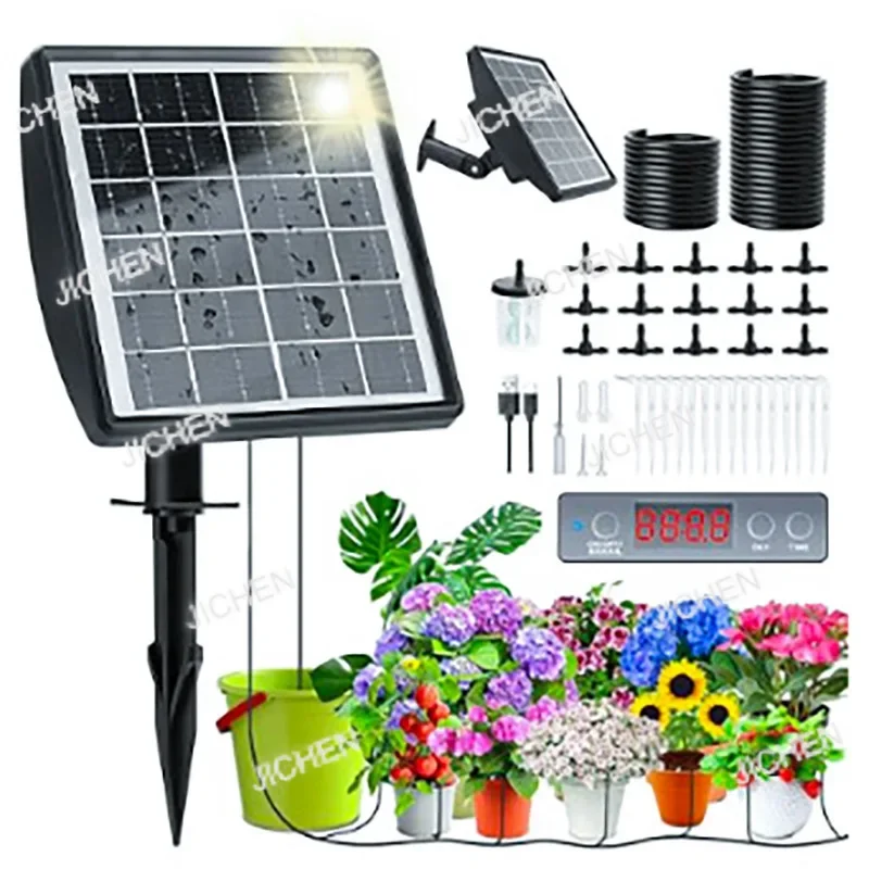

HZ Solar Automatic Timing Watering Device, Flower Watering Artifact, Water Spray Drip Irrigation