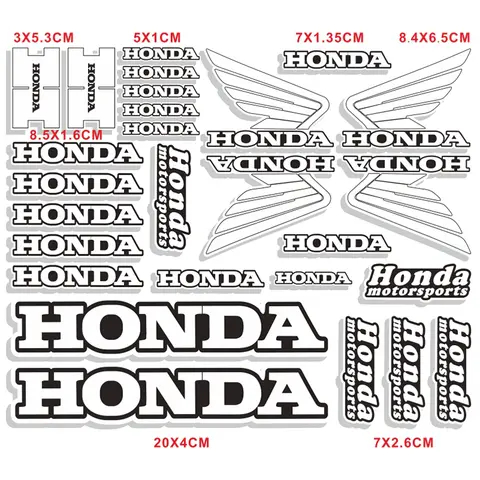 10 best sales honda motorcycle stickers - №2