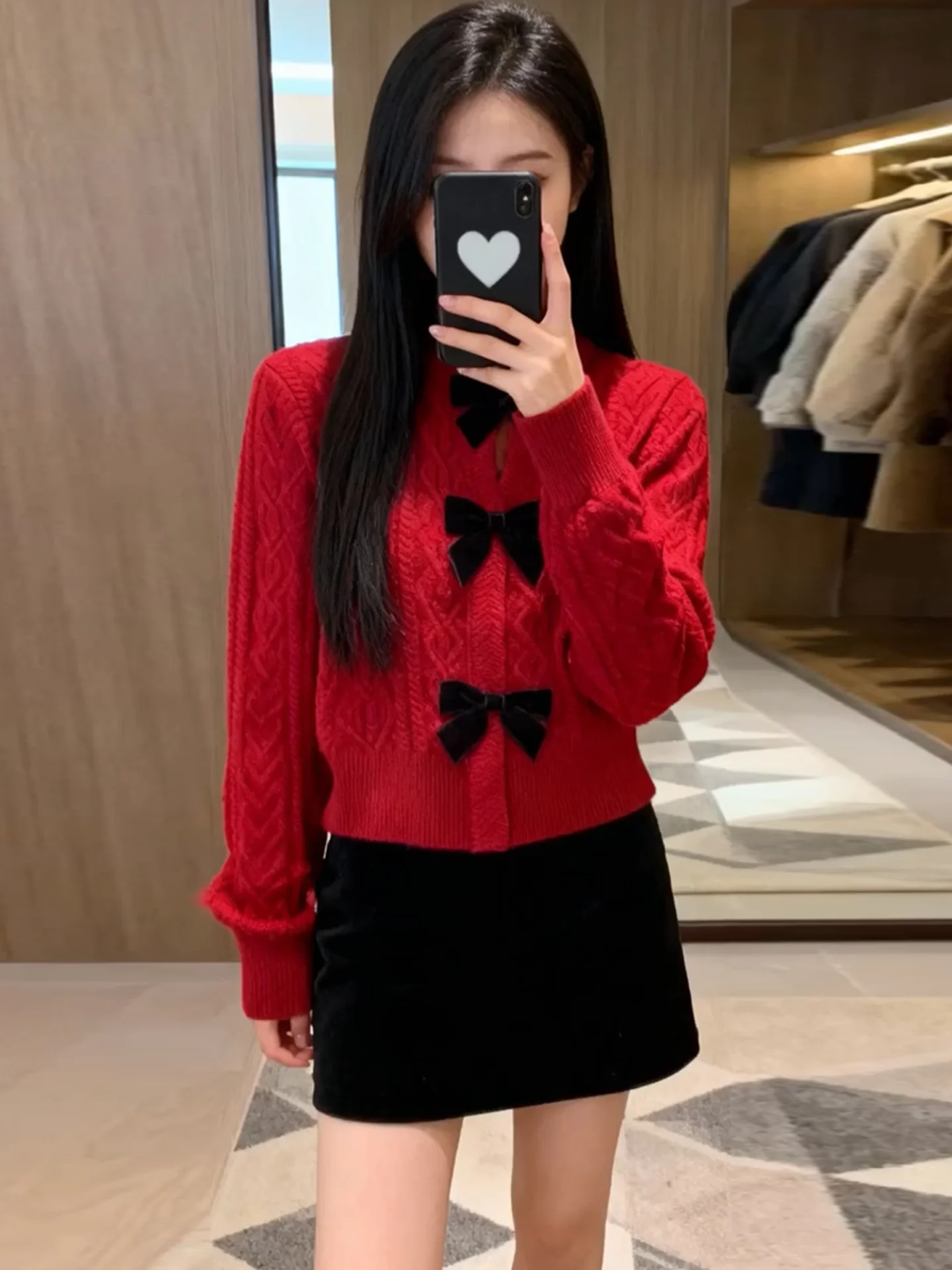 

Бархатный вязаный кардиган с узлом для женщин Ele Commute Sle Medium Softn Long Sve ort Length