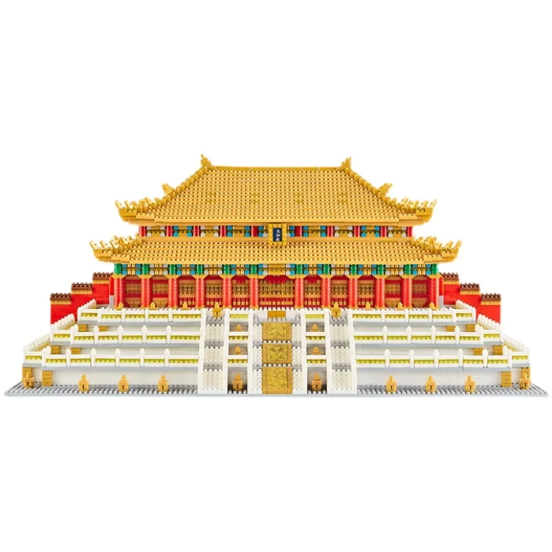 

building block Forbidden City Hall of Supreme Harmony building castle model corner