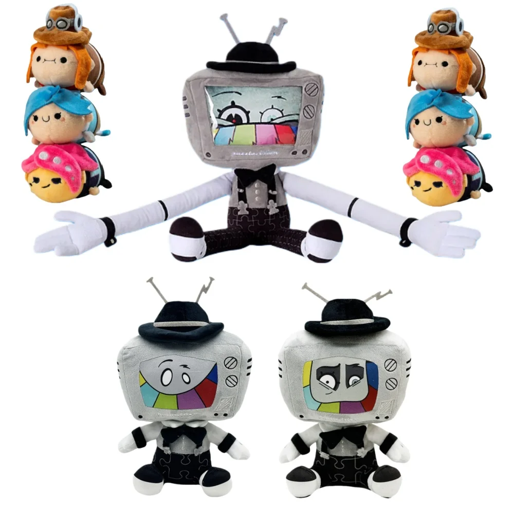 

SMG4 ТВ-презентатор Мистер Пазлы, плюшевая игрушка, милая кукла-телевизор, детская подушка, украшение для дивана, игрушка в подарок