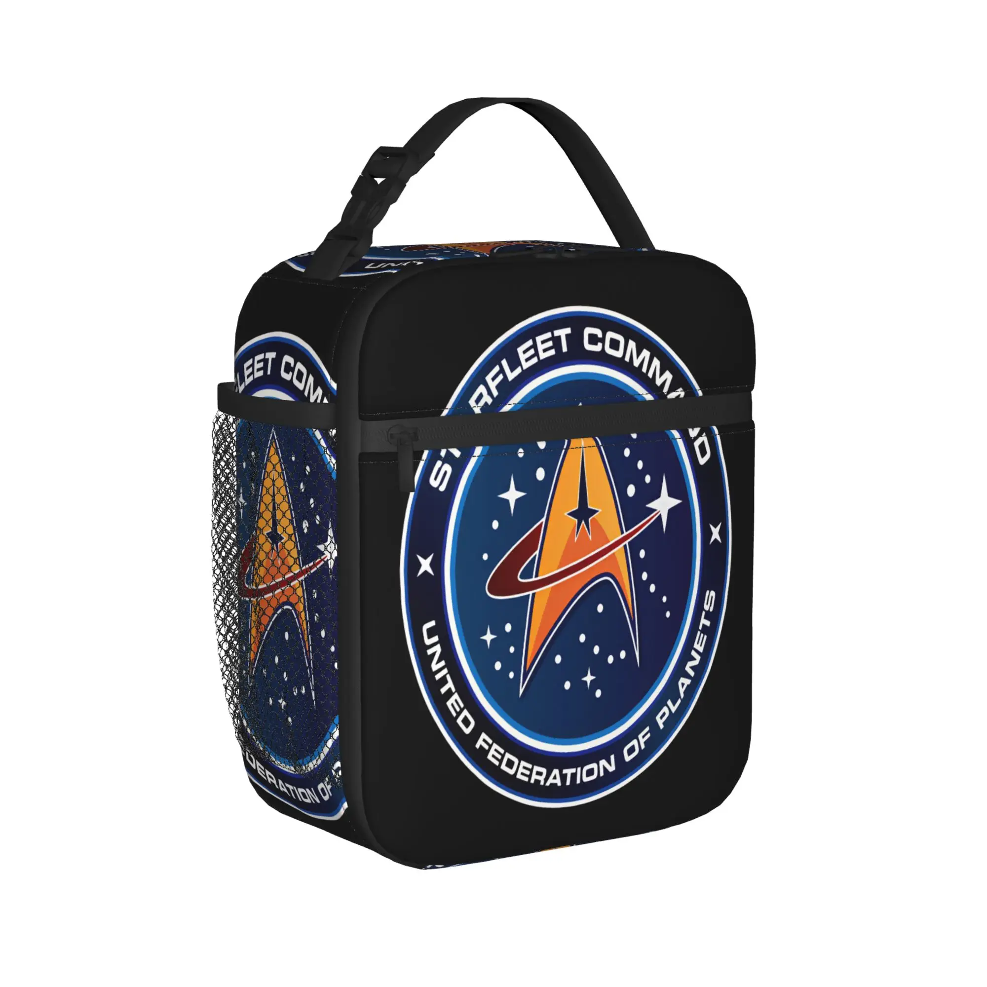 S-Star T-Trek Ship Movie  Lunch Bag  Cute Lunch Box Picnic Portable Zipper Thermal Lunch Bags For Women Oxford Custom Cooler Bag