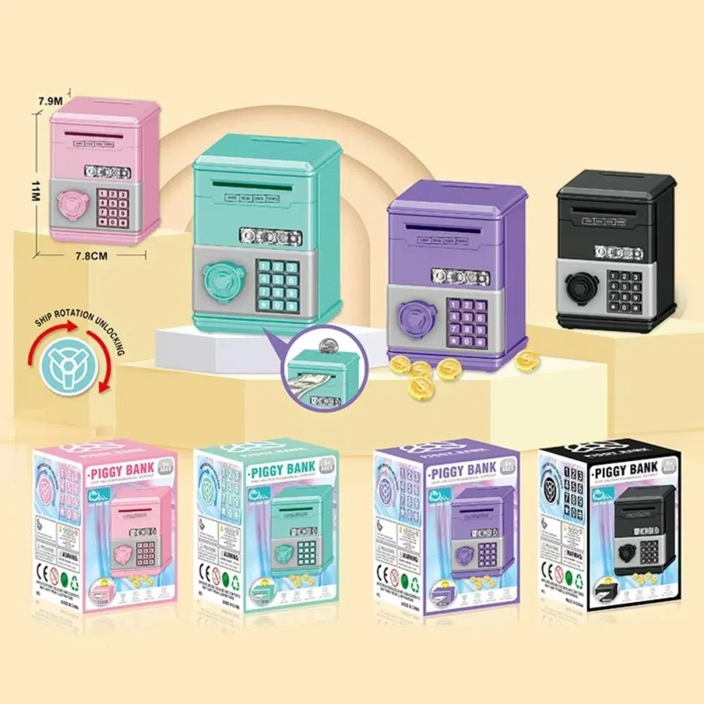 Nouvelle mot de passe enfants tirelire ATM enfant cadeau économie d'argent tirelire jouets d'économie financière Mini banque d'économie d'argent garçons filles