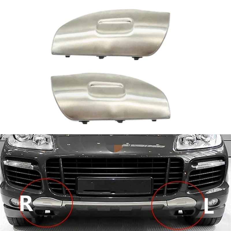 

Car Front Bumper Towing Hook Cover Cap Stainless Steel Traction Shell Housing For Porsche Cayenne 2007-2010