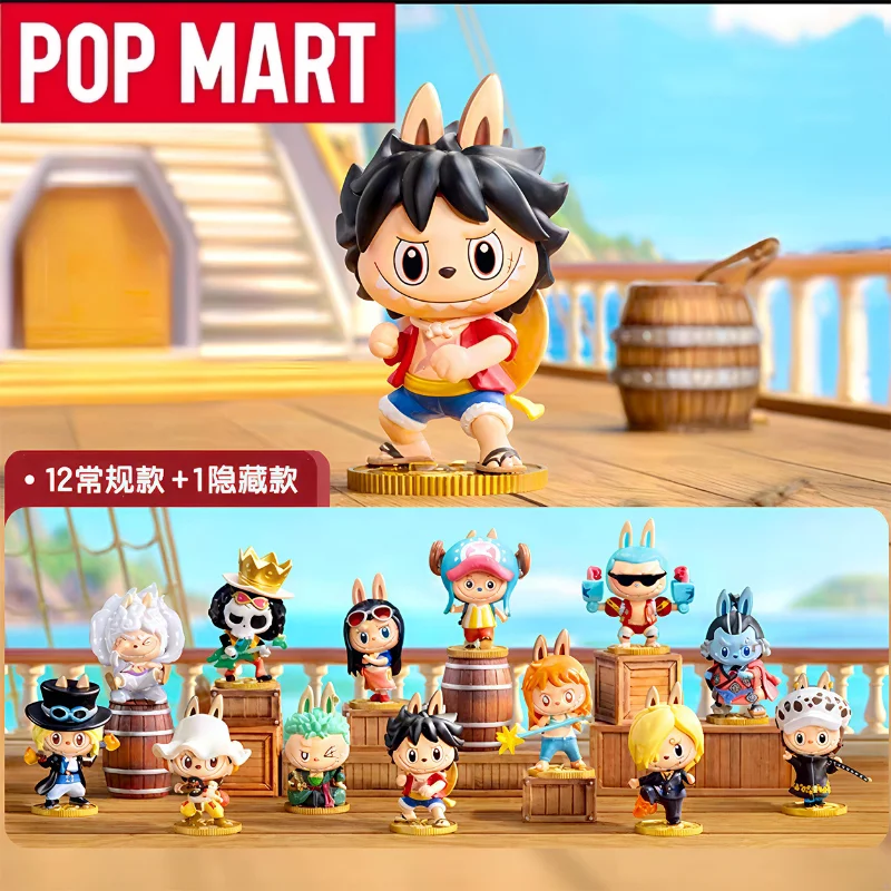 

Authentic Labubu One Piece Series Blind Box Figurine Labubu Mystery Box Anime Figure Trendy Collection Christmas gift