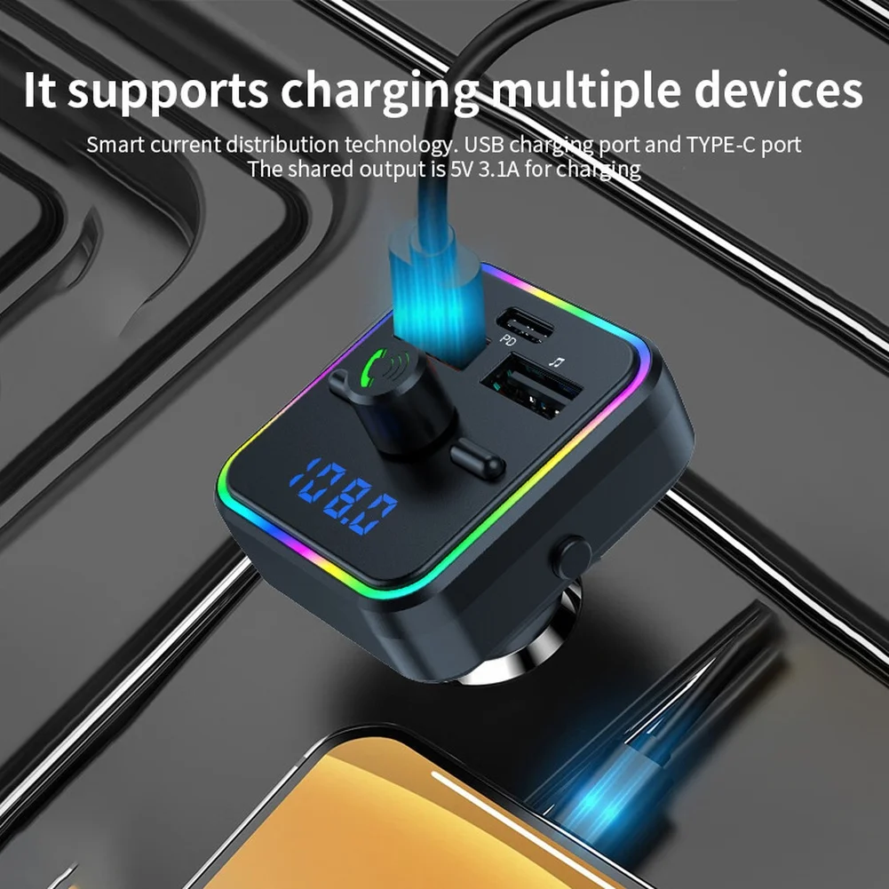 Black Car MP3 Wireless Mp3 Fm Audio FM Broadcast Adjustable Frequency Range Multi-Format Audio Support Black Car