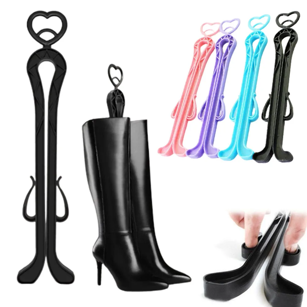 Maca longa de botas de plástico para mulheres, Boot Rack, Shoe Trees, Shaper, Shaper, Supporter, Shaft Keeper Holder, Organizer, 35cm, 1 Pc, 2Pcs