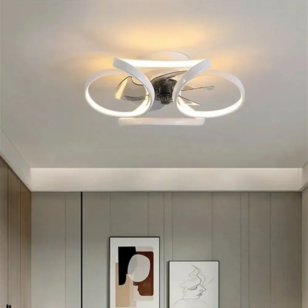 Imagem -05 - Luz de Teto Led com Controle Remoto do Aplicativo Ventilador Elétrico Invisível Moderno e Luxuoso Luz Criativa para Quarto e Sala de Estar