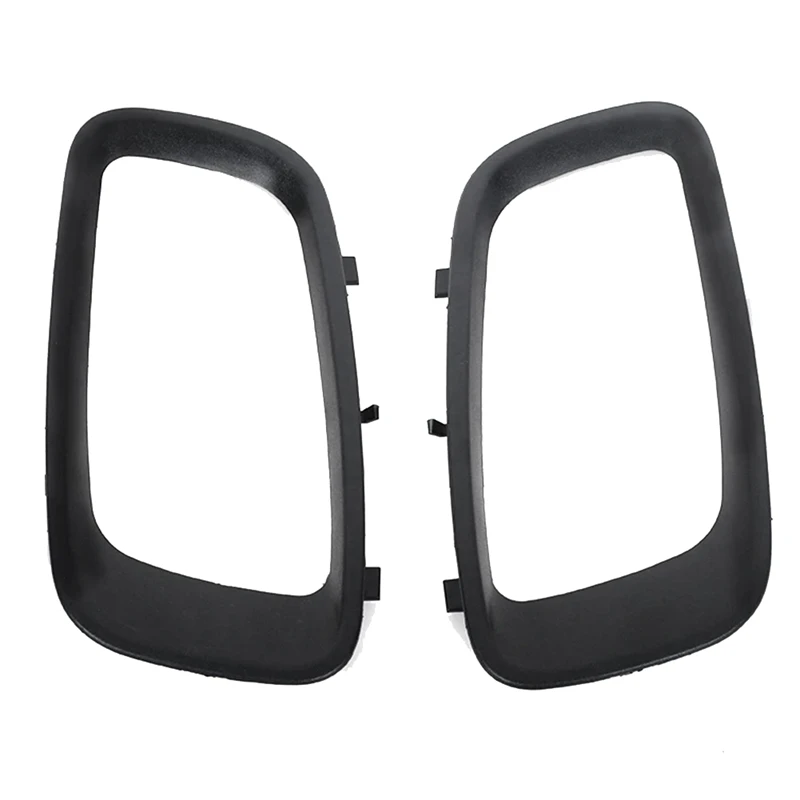 2PCS MR388019 MR388020 Black Car Front Fog Lamp Cover Frame For Mitsubishi Pajero Montero MK3 2000-2003 V73 V75 V76 V77 V78