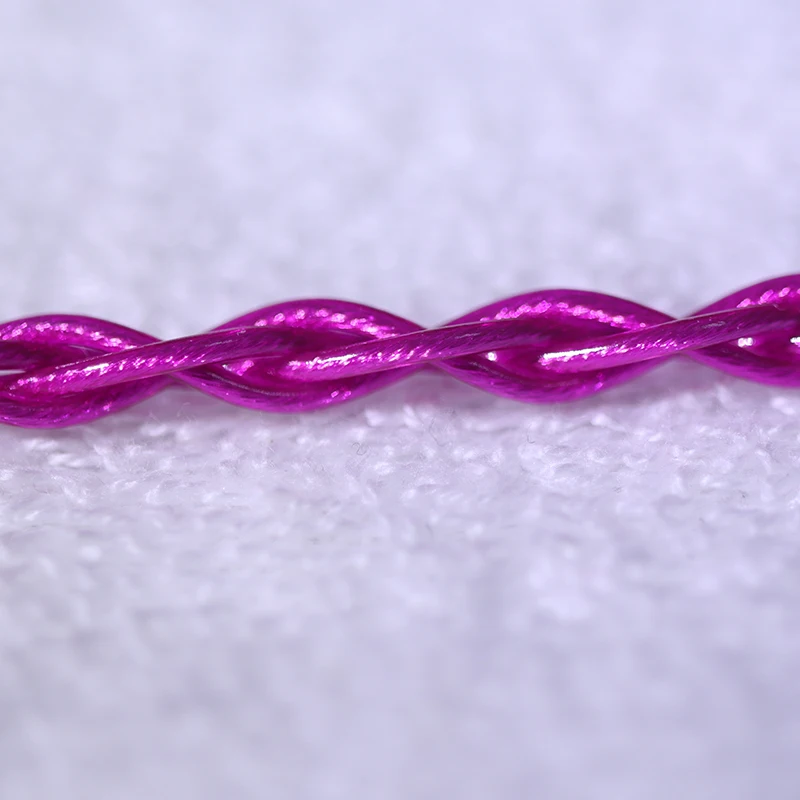 HAKUGEI Purple red. litz silver plated occ cable.DIY upgrade earphone cable, hifi, basic cable(Cable OD: 1.1mm