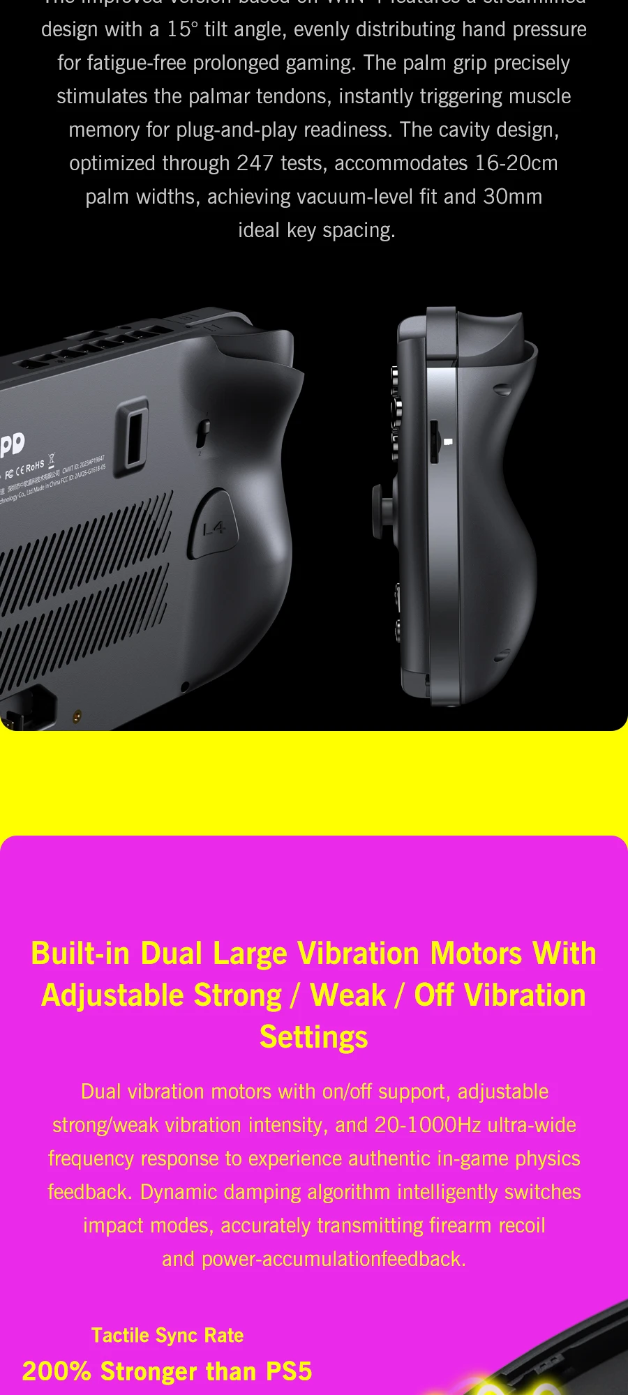 GPD Win5 AMD Ryzen AI Max 395/388 1080P LTPS Screen Handheld Gaming Console Windows11 RGB Ergonomic Handheld Game Player