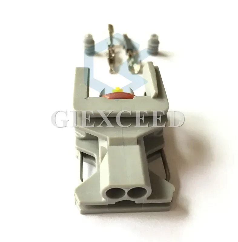 2 Sets 2 Pin AC Assembly Automotive Fuel Injector Plug Spray Nozzle / Oil Atomizer Connector Car Electrical Plug Female Socket