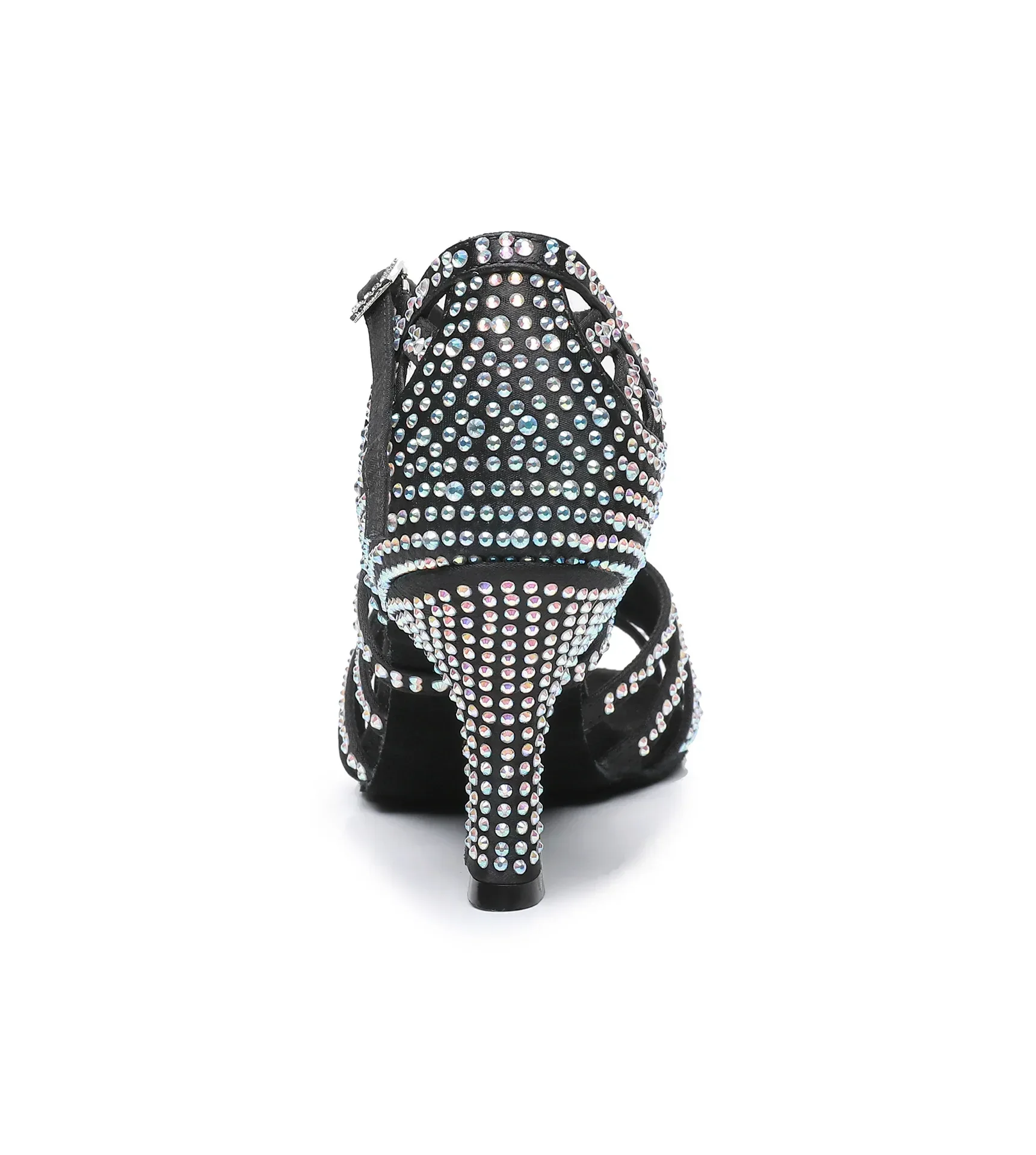 Damen Lateinamerikanische Tanzschuhe, Neue Weichsohlen-Schuhe mit Diamantbesatz für Auftritte und Übungen – Detail 10