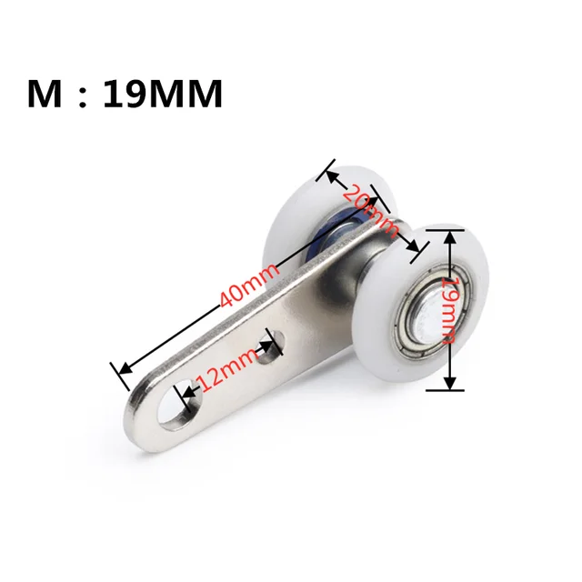 10PCS 40x19mm Metal Bearing Pulley Block with Two Plastic Wheel for Wardrobe Cupboard Window Cabinet Sliding Doors 4 10PCS 40x19mm Metal Bearing Pulley Block with Two Plastic Wheel for Wardrobe Cupboard Window Cabinet Sliding Doors 4