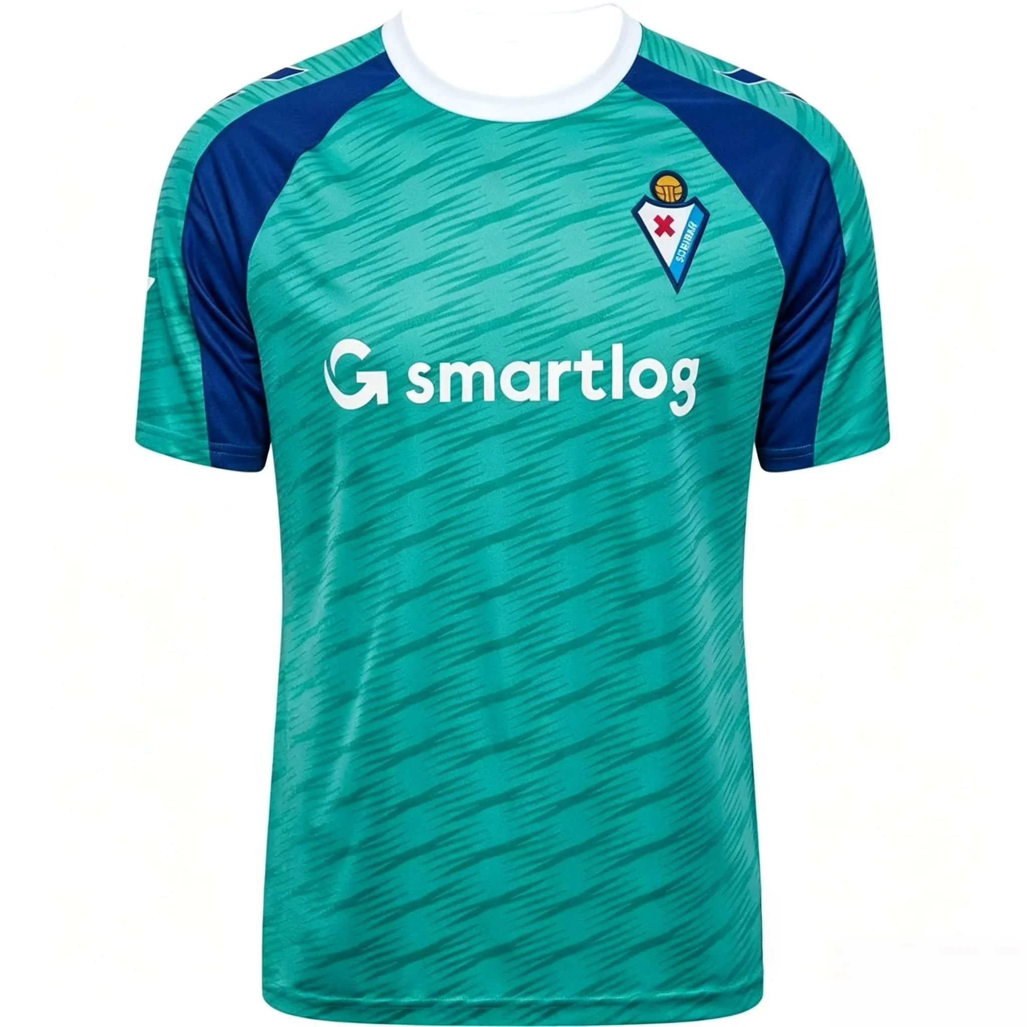 Y2K Men's SD Eibar Teal Soccer Jersey 2026 Short Sleeve Breathable Football Shirt Fans Version