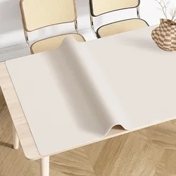 Simple Fashion Dining Table Mats Waterproof Oil-proof Anti-scald PVC Leather Mat Solid Color Desk Tv Cabinet Coffee Table Mat