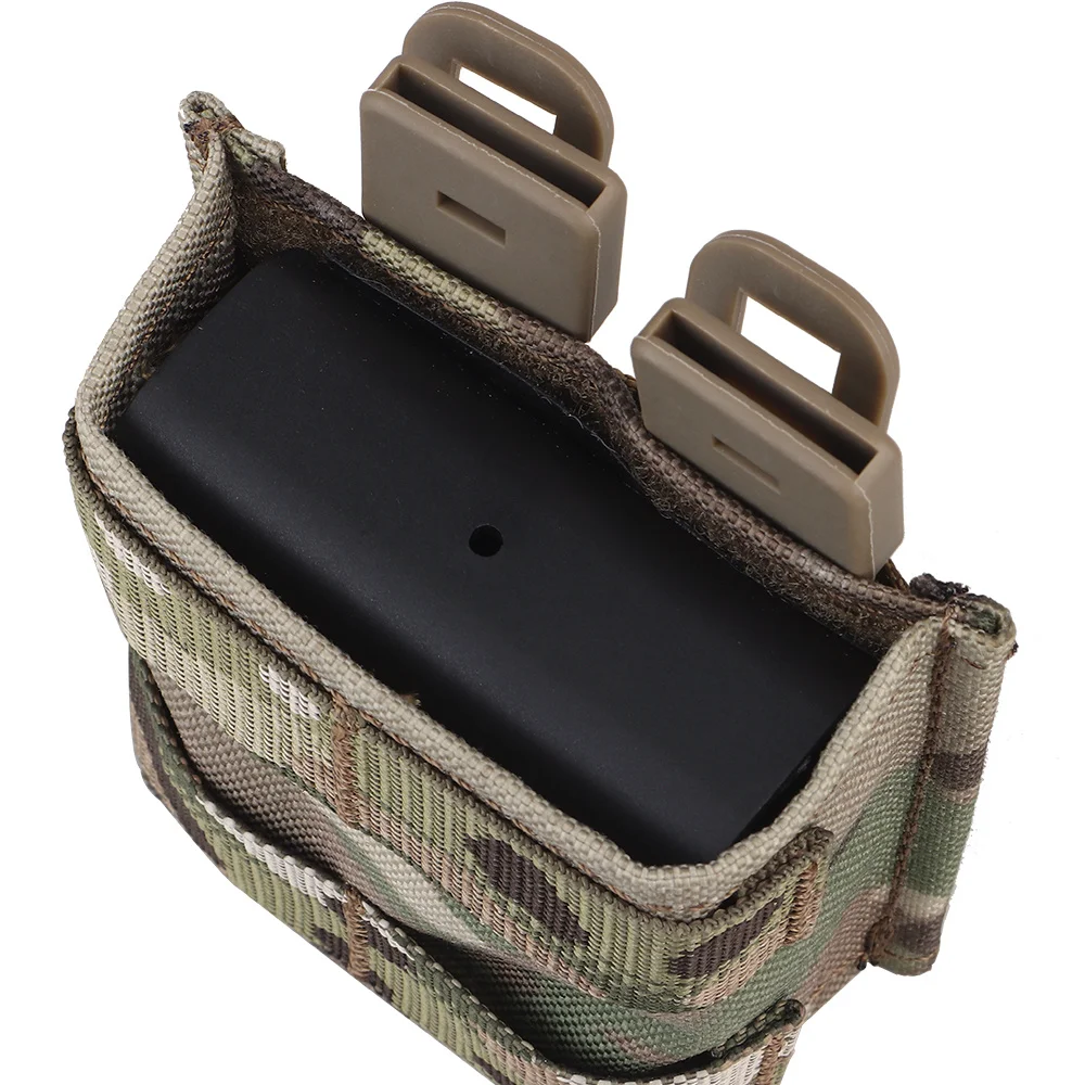 Tactical Single FAST 5.56 Mag Pouch MOLLE 7 62 Magazine Pouch Magazine Holster supporto per caricabatterie da caccia con inserto a cuneo Kydex