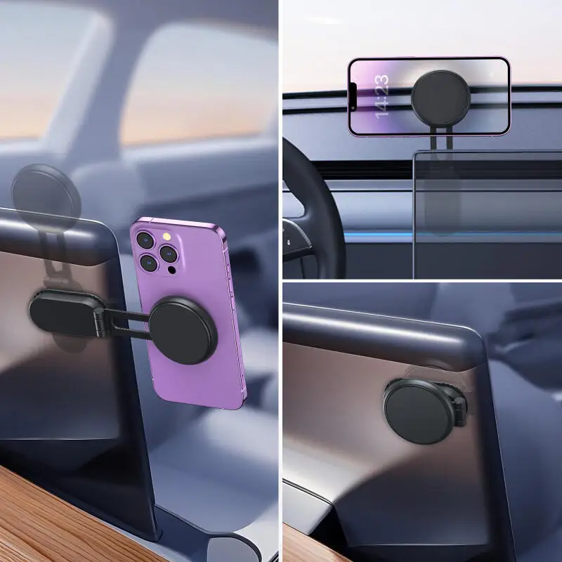 

Car Magnetic Phone Stand Foldaway Car Screen Mobile Phone Holder Phone Navigation Stand for MagSafe iPhone 16 17