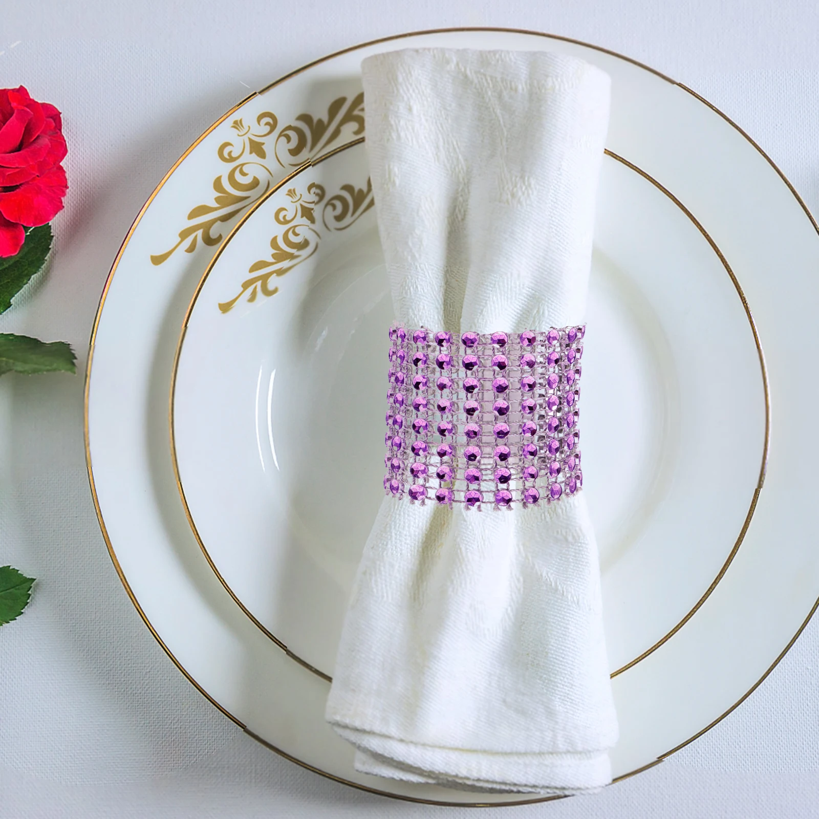 

50 Pcs Napkin Ring Decor Rings Round Holder Banquet Buckles Holders Mother