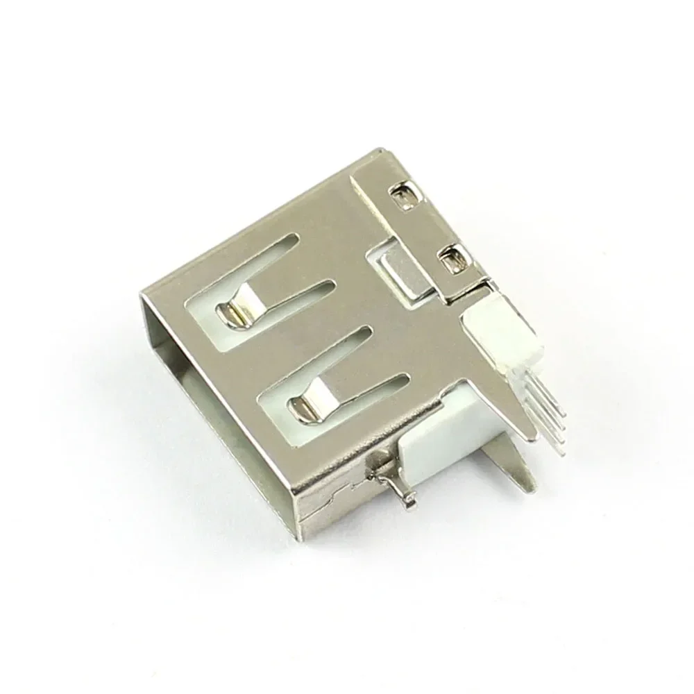 50PCS USB 2.0 Connector Reverse AF 4P 4 Pin Type A Right Angle Female DIP Socket Jack Plug Connector