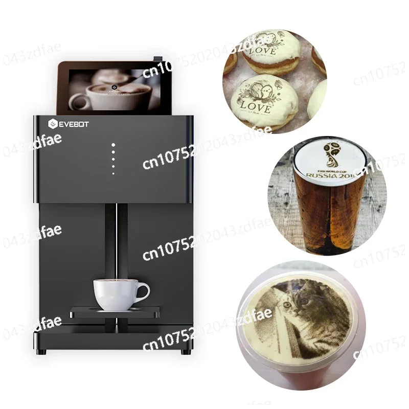 EVEBOT 3d Latte Art Coffee Printer Machine Food print Automatic Beverages Selfie WIFI Connection Printing Edible Ink Cartridges