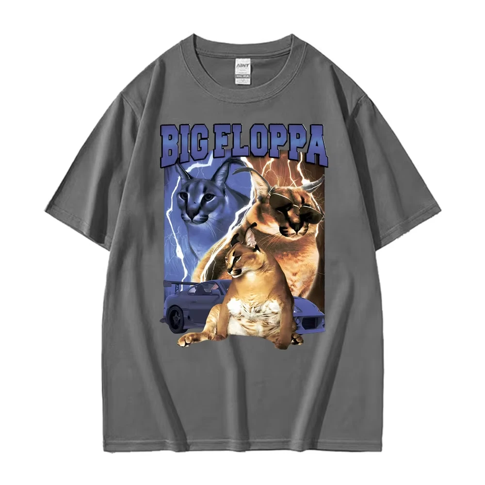 BIG FLOPPA VINTAGE RAP Vintage Print T Shirt Men Women High Quality Hipster T-shirt Streetwear Summer Cool Cotton Loose T Shirts