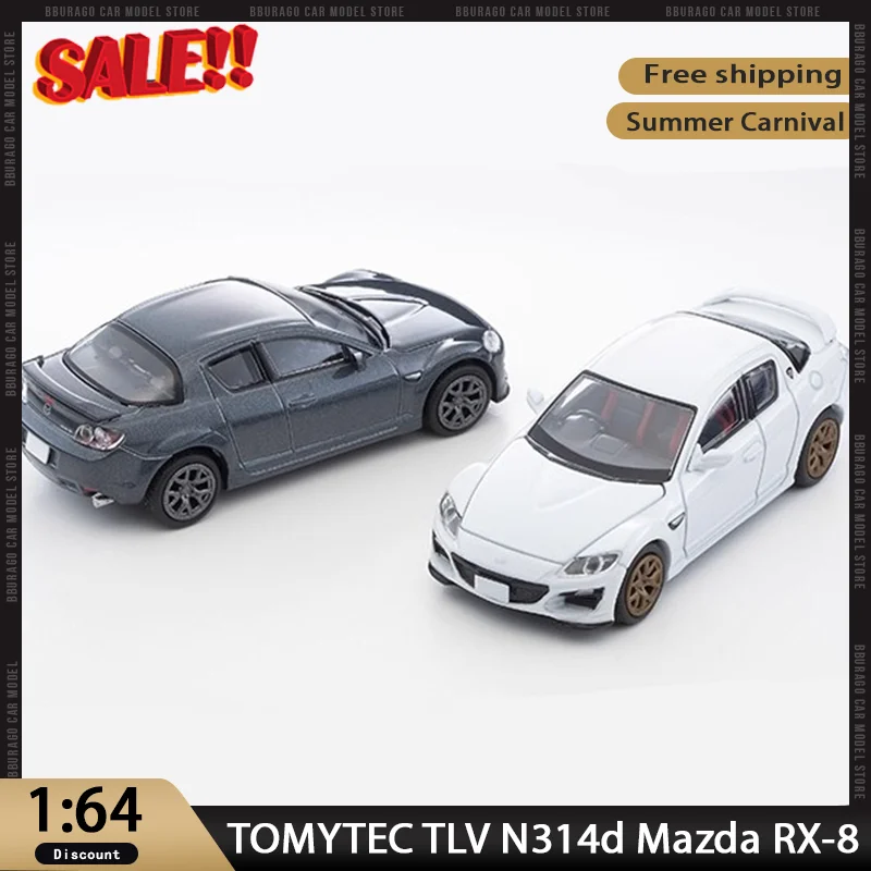

Новинка в наличии TOMYTEC TLV N314d N314e Mazda RX-8 Type RS Spirit R с вращающимся двигателем, спортивная игрушка-модель без RTR для коллекционеров