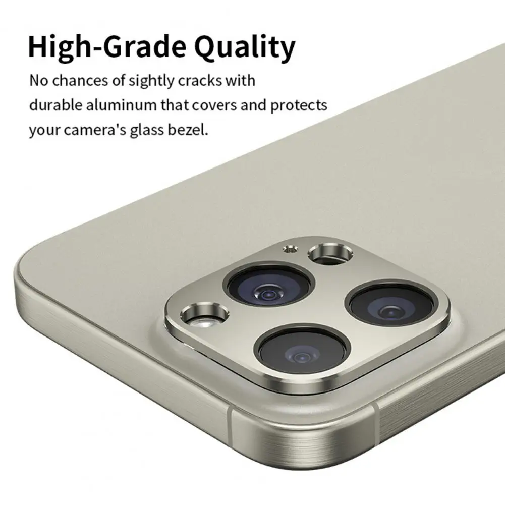 Lens Film with Easy Installation Process Lens Film for Iphone Alloy Metal Lens Protective Case for Iphone 15pro/15pro Max