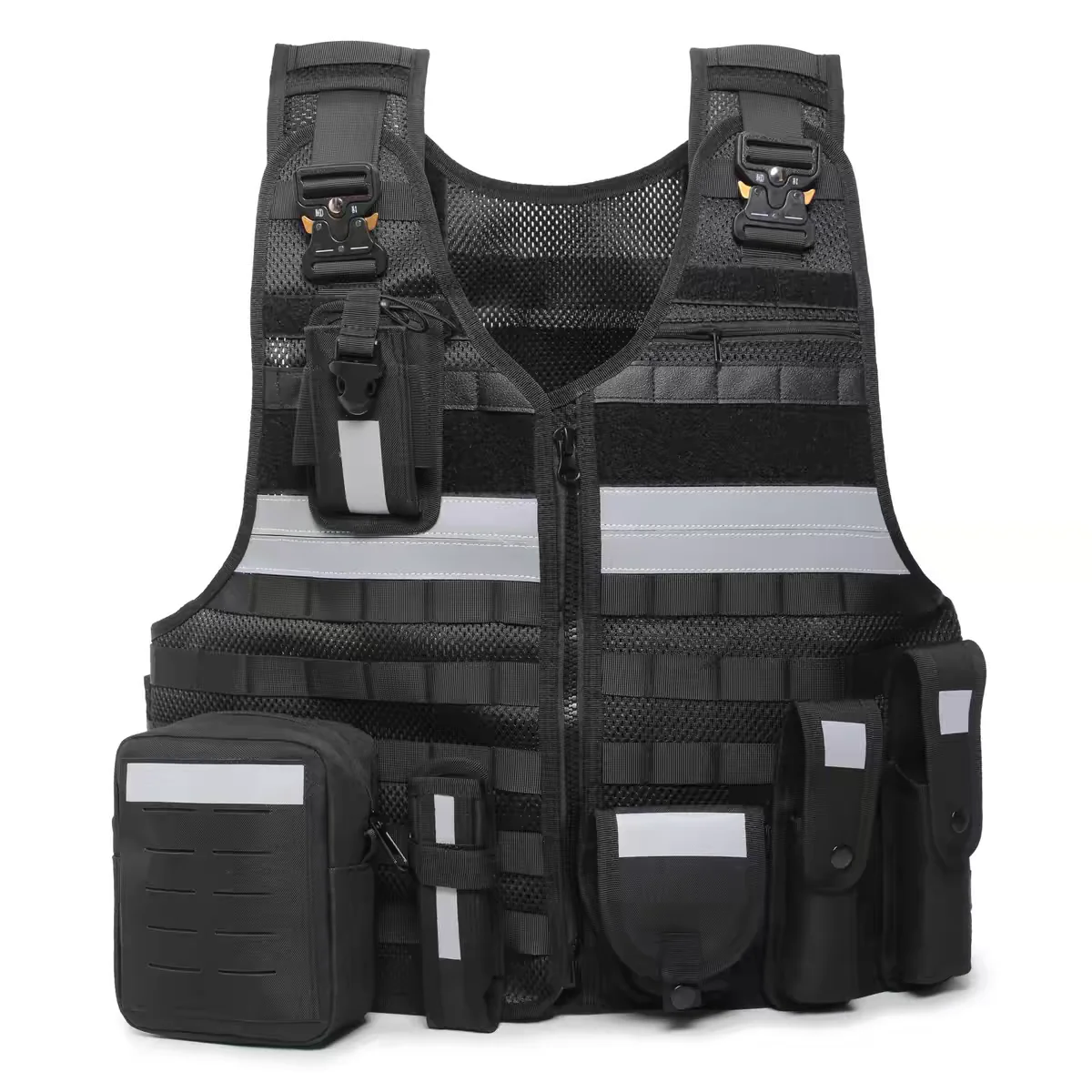 multifunctional-black-protective-tactical-outdoor-vest-inner-yellow-breathable-comfortable-reflective-quick-release-vest