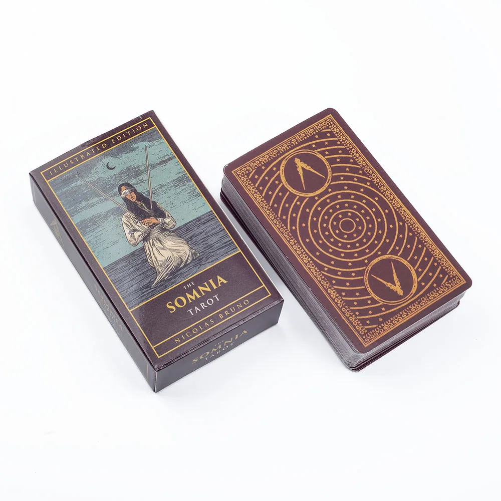 The Somnia Tarot Illustrated Edition by Nicolas Bruno English Visions Divination Professional Board Game 78 Cards 10.4*6cm